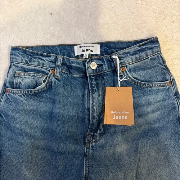 Reformation Mia High Rise Vintage Bootcut Jeans in Canyon NWT - Picture 5 of 5